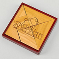 Wood Tangram Puzzle, 4.5" Square